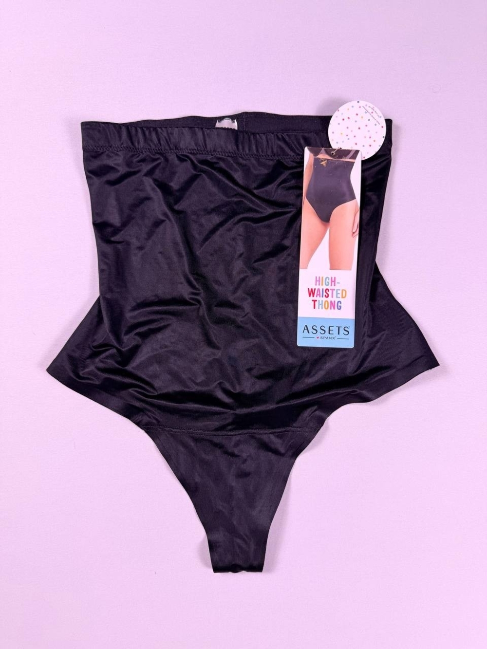 SPANX Black High-Waist Thong Shaper